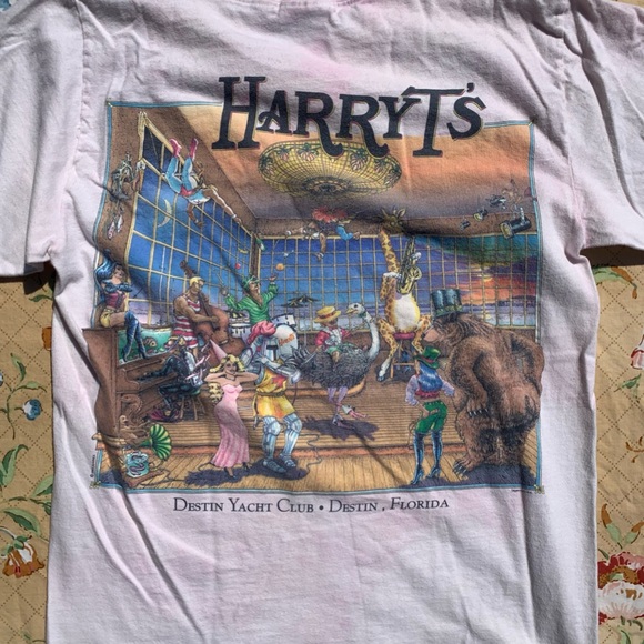 Harry T’s Boathouse Yacht Club Destin Florida Vintage Animal Ball Graphic Tee 🦒 - Picture 14 of 15